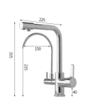 All Copper Body 4 in 1 Water Purifier Faucet